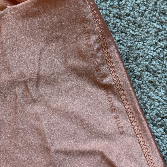 Athleta Girl x Simone Biles Peach Athletic Crop Top Size XXL 16 | gymnastics - Picture 4 of 5